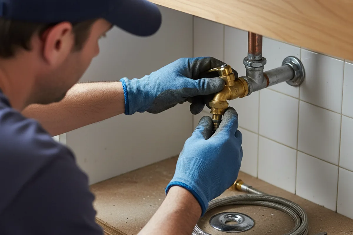 Shutoff valve and fitting work during Well Pump Repair in Spartanburg